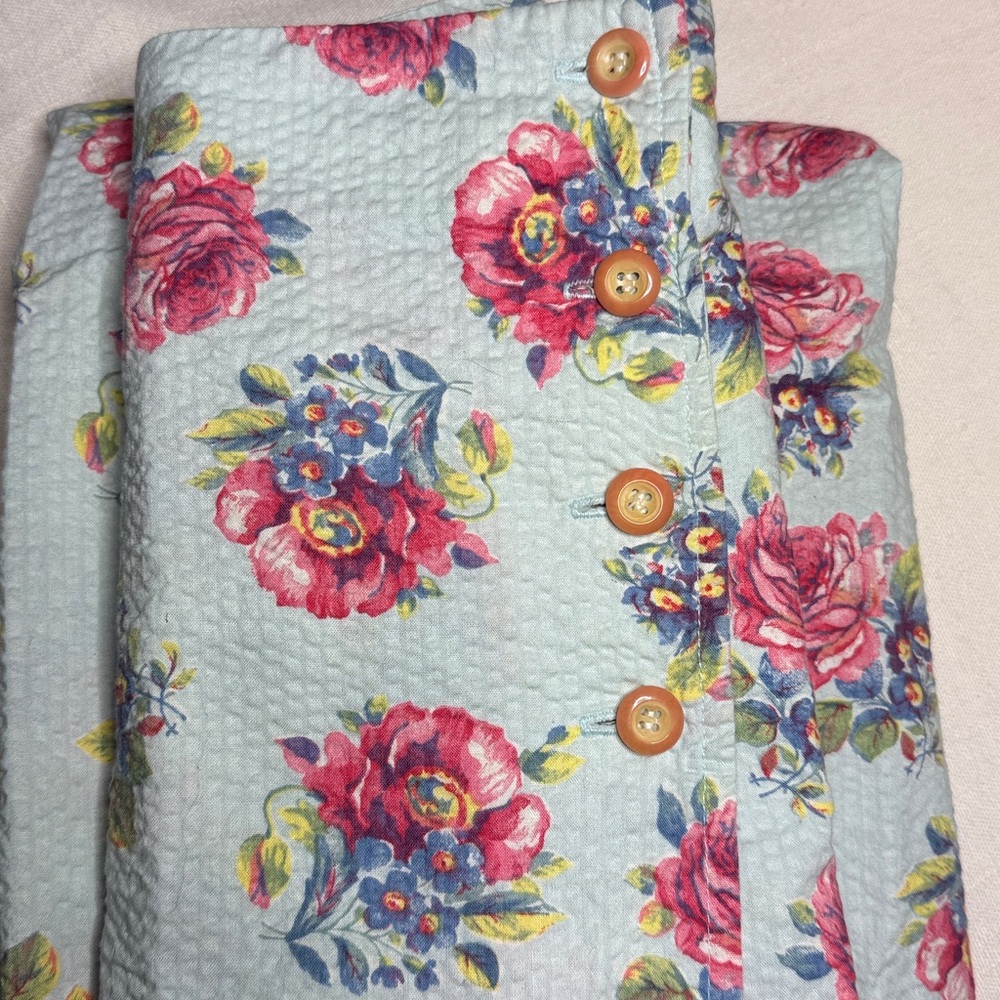 Ralph Lauren Cottage Core Sweeping A-line Prairie Floral Skirt Cotton Sz 10 - Picture 2 of 13